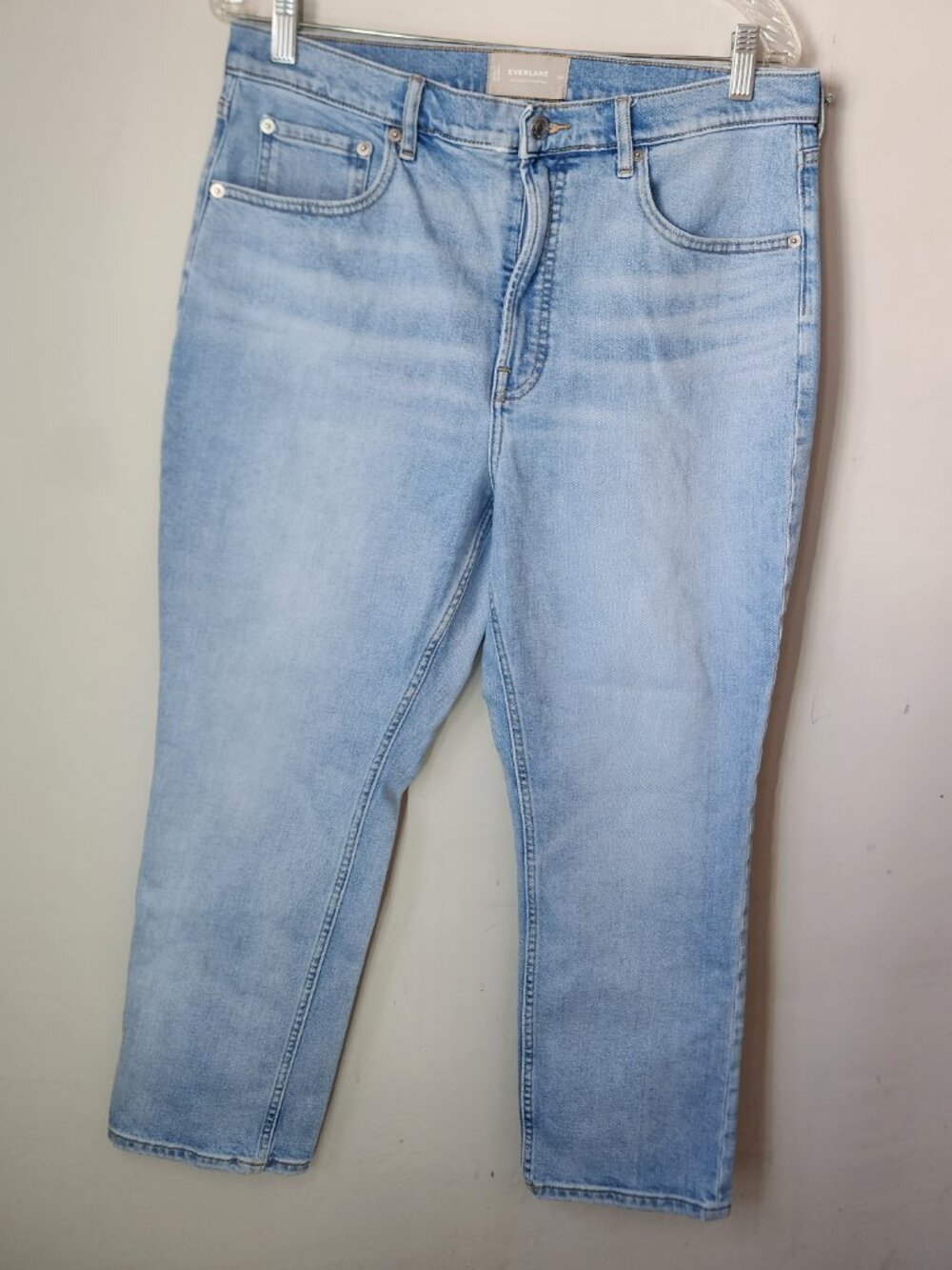 Everlane The Original Cheeky Jean Light Wash High Rise Denim 32S Short
